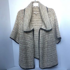 Ann Taylor Loft warm wool drape front cardigan wrap